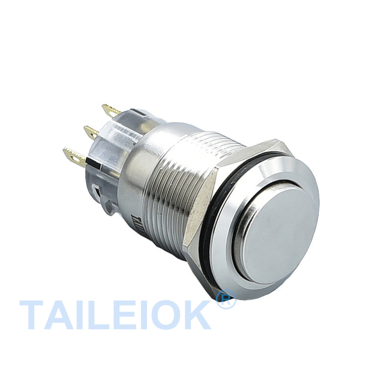 19MM Metal Stainless Steel/Brass Nickel Plated/Aluminum Oxide Push Button Switch